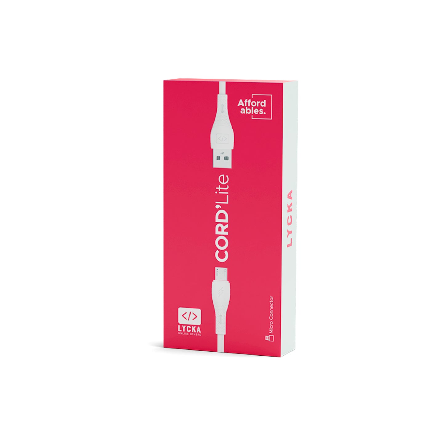 Lycka Cord Lite Micro Cable – 1 Meter USB to Micro-USB Fast Charging & Data Sync Cable
