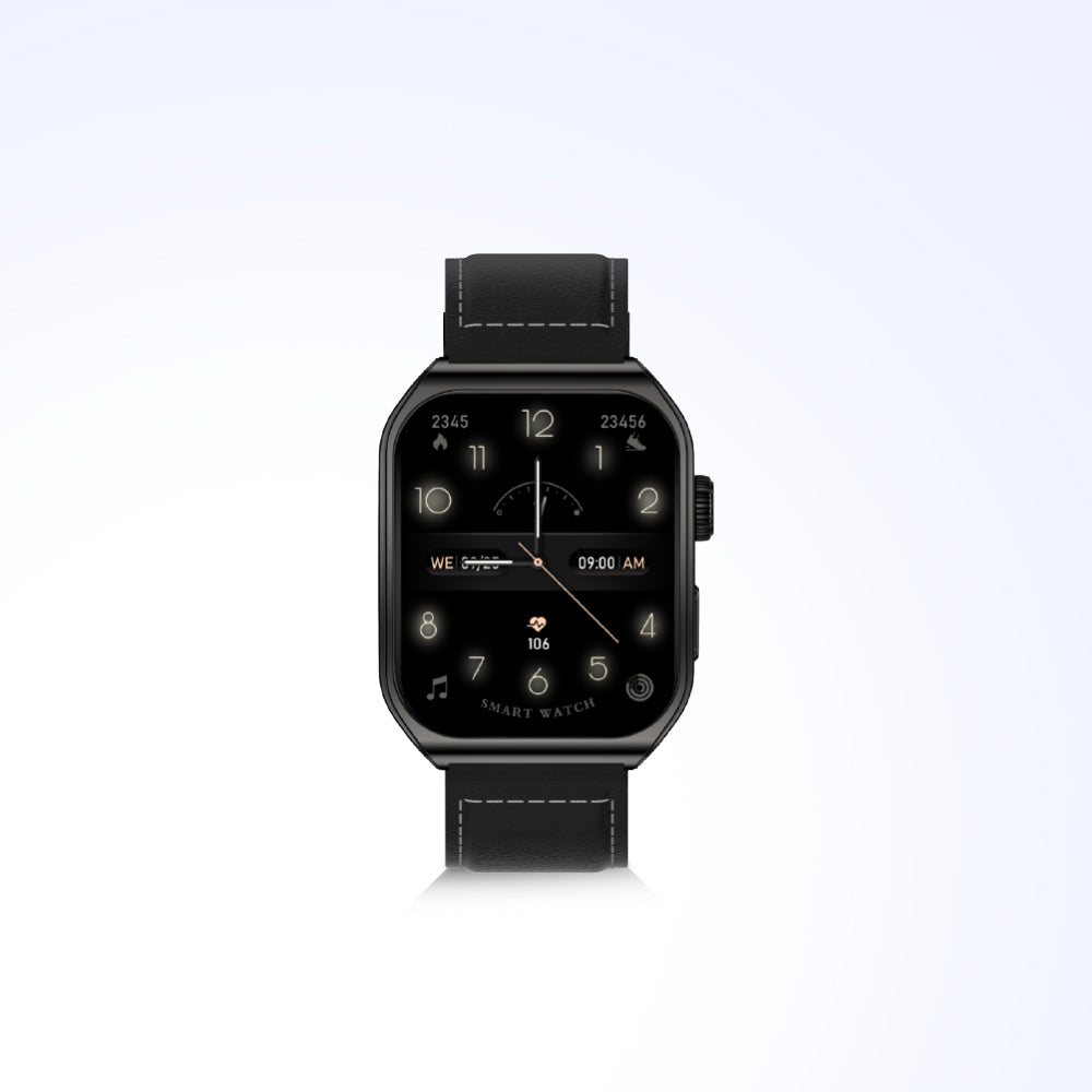 Lycka Smarto Curve Smart Watch 2.02 inch LED Display, Bluetooth Calling, Standby Time: 7 days, Usage Time: 3 days Waterproof IPx7 (MATT BLACK)