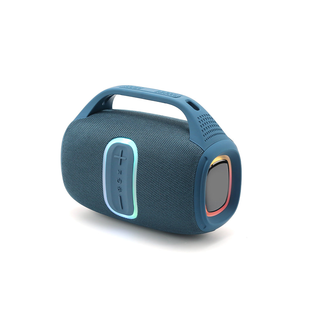 Lycka Thunder Box Speaker, Bass UP2.0 Hi-Fi Stereo 78mm Speaker size, RGB lights, 3600 mAh Battery (Black)