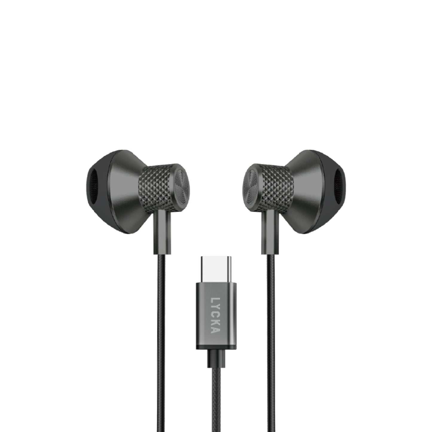 Lycka Wave Mini C7300 – Wired Type-C Earphones with 10mm Drivers, High Sensitivity Audio, and 120cm Tangle-Free Cable