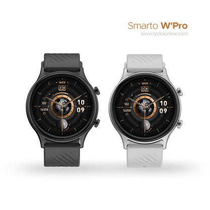 Lycka Smarto W’Pro – The Next-Gen Smartwatch with Style, Power & Precision and Standby time: 10-15 days Using time: 5-7 days