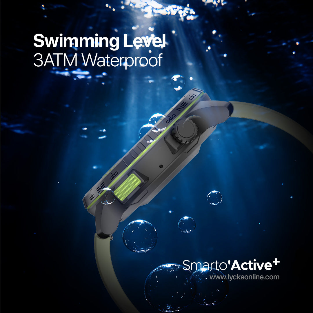 Lycka Smarto Active Plus AMOLED High Definition LCD Display (Full Touch) IOS 9.0+, Android 5.0+ Waterproof 3ATM Stand by time 10-15 Days