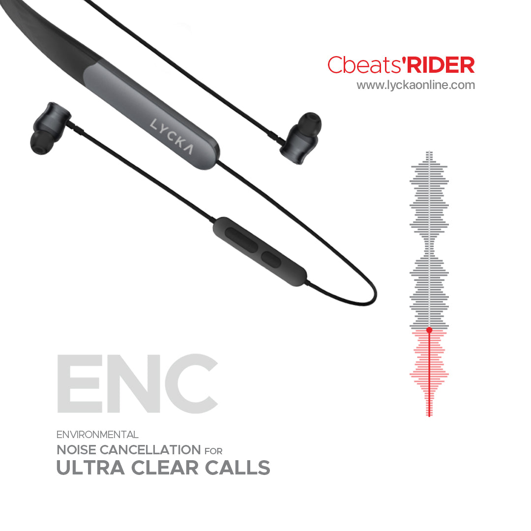 Lycka Cbeats ‘RIDER – 120H PowerPlay Wireless Audio with 10mm speaker drivers and 900mAh high-capacity battery