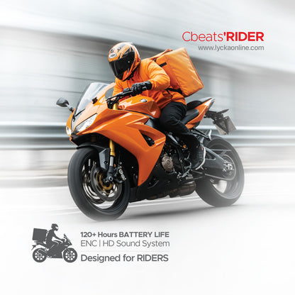 Lycka Cbeats ‘RIDER – 120H PowerPlay Wireless Audio with 10mm speaker drivers and 900mAh high-capacity battery