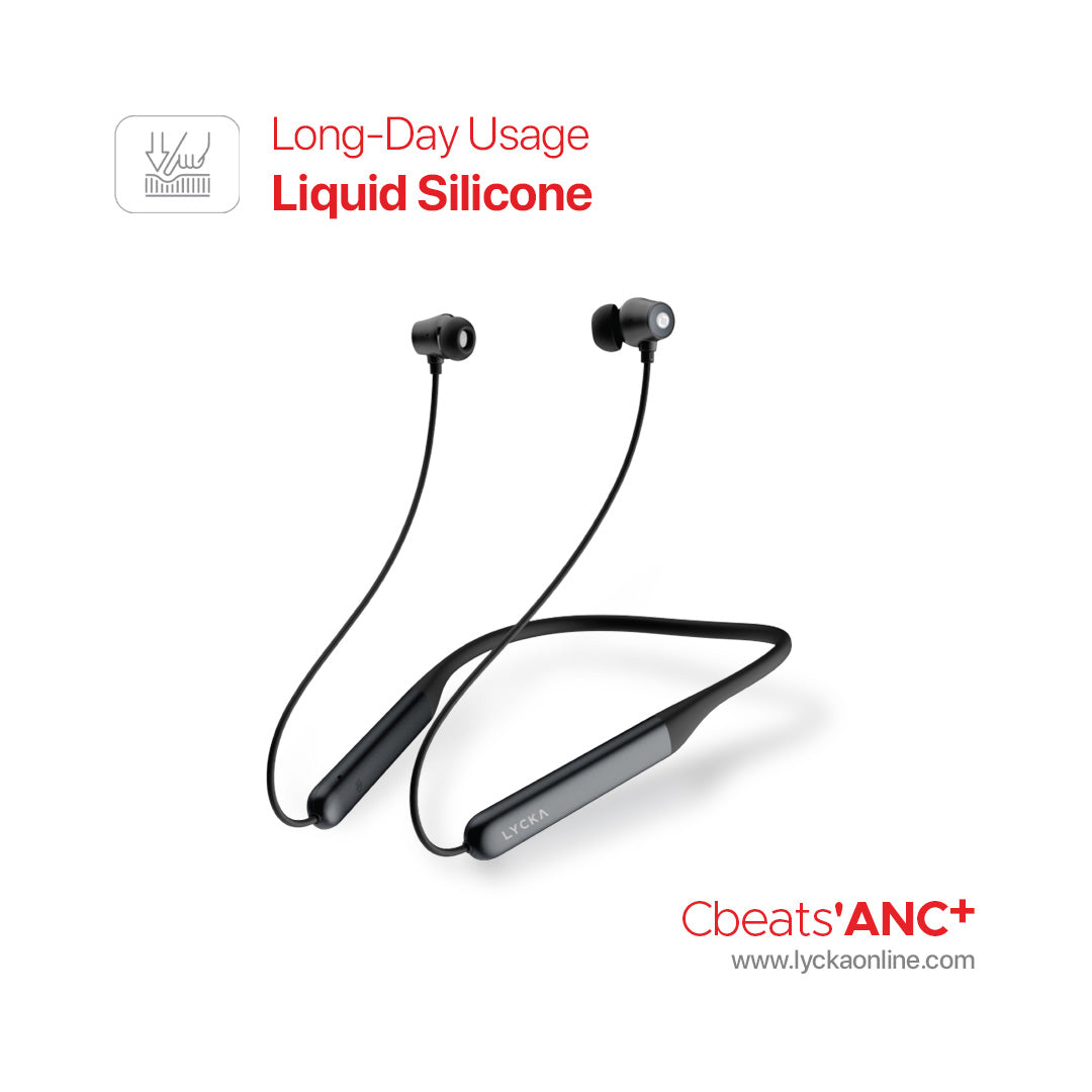 Lycka Cbeats ‘ANC+ 45H continuous music Noise-Cancelling Power Beats with built-in battery has a capacity of 300 mAh