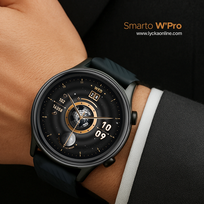 Lycka Smarto W’Pro – The Next-Gen Smartwatch with Style, Power & Precision and Standby time: 10-15 days Using time: 5-7 days