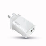 Lycka Boost 65W Laptop and Travel Adapter, Dual Type-C ports, Max 65W Output