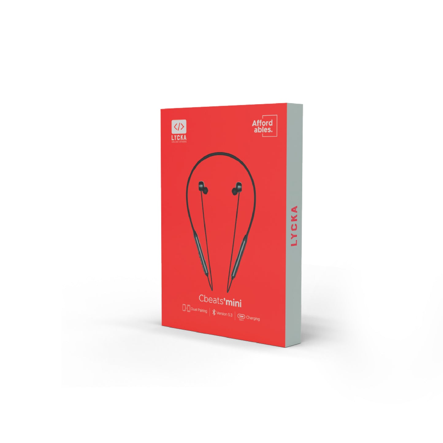 Lycka C Beats Mini – Ultra-Compact Wireless Bluetooth 5.3 Earphones with 15-Hour Music Playback, HD Mic & Type-C Fast Charging