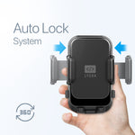 Lycka Clutch H06 – One-Hand Docking Car Mount with 360° Rotation & Never-Drop Suction