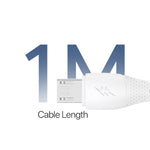 Lycka Cord Lite Micro Cable – 1 Meter USB to Micro-USB Fast Charging & Data Sync Cable