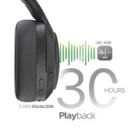 Lycka Fusion ANC Bluetooth Headphones, Active Noise Cancellation, Tuned Equalizer, 30 Hours Longest Playback, 500 mAh Battery  (Black)