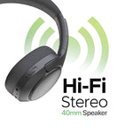 Lycka Fusion ANC Bluetooth Headphones, Active Noise Cancellation, Tuned Equalizer, 30 Hours Longest Playback, 500 mAh Battery  (Black)