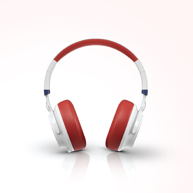 Lycka Fusion PRO Premium Bluetooth Fashionable Headphones, Tuned Equalizer, 40mm Speaker, 50 Hours Longest Playback with 500 mAh Battery (RED)