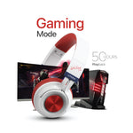 Lycka Fusion PRO Premium Bluetooth Fashionable Headphones, Tuned Equalizer, 40mm Speaker, 50 Hours Longest Playback with 500 mAh Battery (RED)