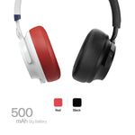 Lycka Fusion PRO Premium Bluetooth Fashionable Headphones, Tuned Equalizer, 40mm Speaker, 50 Hours Longest Playback with 500 mAh Battery (RED)