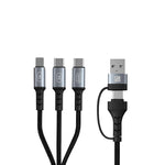 Lycka 5 Cord – 5-in-1 Multi-Device Fast Charging & Data Cable (1.2M, 60W Max)
