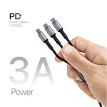 Lycka 5 Cord – 5-in-1 Multi-Device Fast Charging & Data Cable (1.2M, 60W Max)