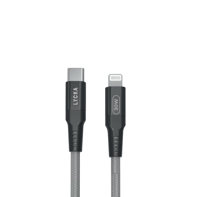 Lycka P Cord i30 – 30W PD Fast Charging Cable for iPhone (1.5M, Type-C to Lightning)