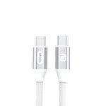 Lycka P Cord XTRA100 – 100W Type-C to Type-C Fast Charging Cable (2M, White)