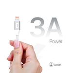 Lycka P Cord XTRA30 – 30W Fast Charging Type-C to Lightning Cable (2M, White)