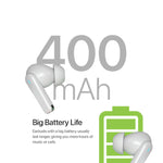 Lycka RGB TWS Buds ENC Plus ANC, 30dB Active Noise Cancellation, Washable and Sweat resistant to Dust and Waterproof (IPX4), 400 mAh Battery