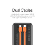 Lycka Scoop 30PD – 30,000mAh High-Capacity Power Bank with 22.5W Fast Charging, Built-in Cables & Multiple Outputs