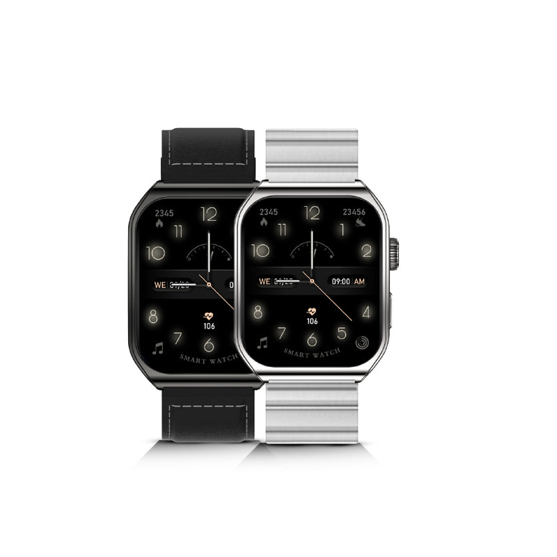 Lycka Smarto Curve Smart Watch 2.02 inch LED Display, Bluetooth Calling, Standby Time: 7 days, Usage Time: 3 days Waterproof IPx7 (MATT BLACK)