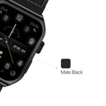 Lycka Smarto Curve Smart Watch 2.02 inch LED Display, Bluetooth Calling, Standby Time: 7 days, Usage Time: 3 days Waterproof IPx7 (MATT BLACK)