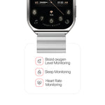 Lycka Smarto Curve Smart Watch 2.02 inch LED Display, Bluetooth Calling, Standby Time: 7 days, Usage Time: 3 days Waterproof IPx7 (MATT BLACK)