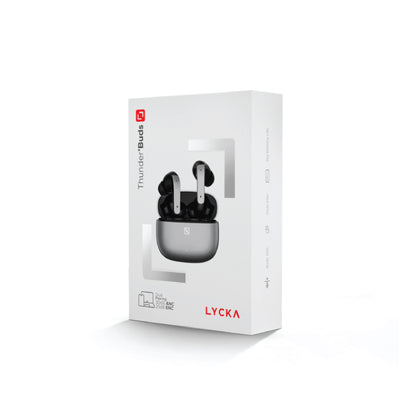 Lycka Thunder Buds – Dual Dynamic Driver Wireless Earbuds with Deep Bass & 25-Hour Battery Life