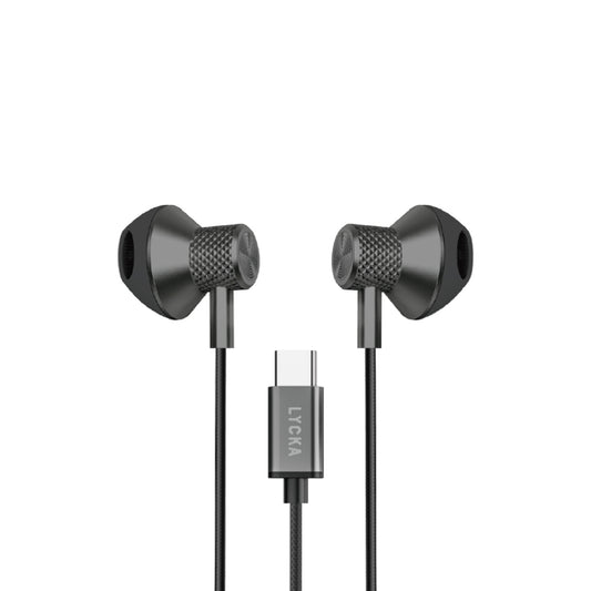 Lycka Wave Mini C7300 – Wired Type-C Earphones with 10mm Drivers, High Sensitivity Audio, and 120cm Tangle-Free Cable
