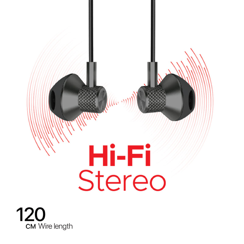 Lycka Wave Mini C7300 – Wired Type-C Earphones with 10mm Drivers, High Sensitivity Audio, and 120cm Tangle-Free Cable